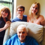 Samantha, Stevie and Ruby with Gramps.